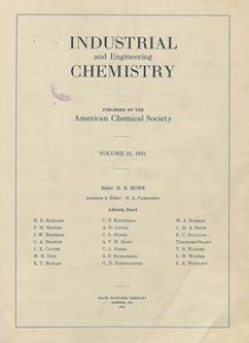 Industrial and Engineering Chemistry : industrial edition, Vol. 25, No. 1