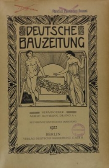 Deutsche Bauzeitung, Jg. 56, No.1