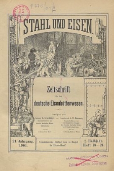 Stahl und Eisen, Jg. 21, No.15