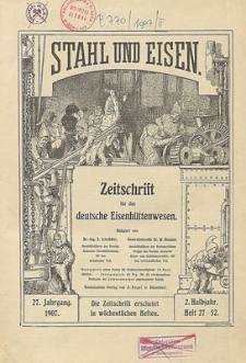 Stahl und Eisen, Jg. 27, No. 29