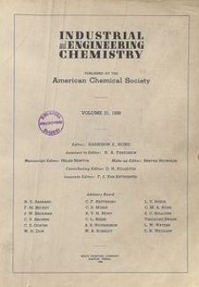 Industrial and Engineering Chemistry : industrial edition, Vol. 31, No. 9
