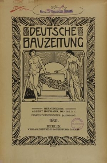 Deutsche Bauzeitung, Jg. 68, Gesamt-lnhaltsverzeichnis