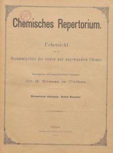 Chemisches Repertorium, Jg. 19, No. 9