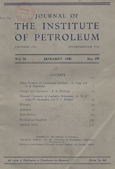 Journal of the Institute of Petroleum, Vol. 29, Books reviewed and received