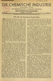 Die Chemische Industrie, Jg. 66, Nr. 33/34/35/36