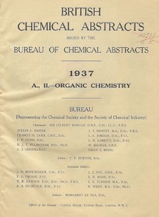 British Chemical Abstracts. A. Pure Chemistry. I. General, Physical, and Inorganic Chemistry, November