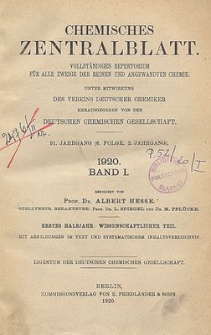 Chemisches Zentralblatt : vollständiges Repertorium für alle Zweige der reinen und angewandten Chemie, Jg. 91, Bd. 3, Autoren-Register, Bd. 3-4
