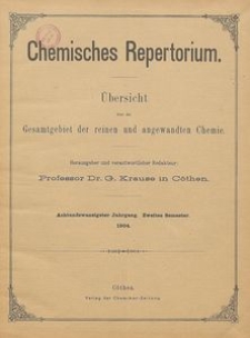 Chemisches Repertorium, Jg. 28, No. 31