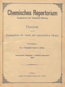 Chemisches Repertorium, Jg. 30, No. 22
