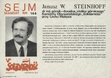 Nasz kandydat do Sejmu - Janusz Steinhoff : mandat nr 144