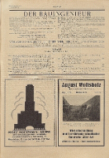 Der Bauingenieur : Zeitschrift für das gesamte Bauwesen, Jg. 6, Heft 30
