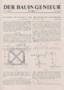 Der Bauingenieur : Zeitschrift für das gesamte Bauwesen, Jg. 23, Heft 45/46