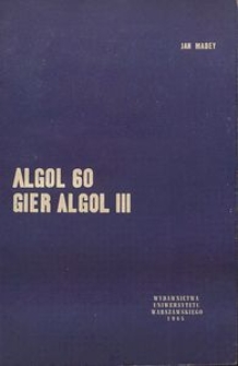 "Algol 60", "GIER-ALGOL III"