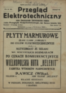 Przegląd Elektrotechniczny, R. 7, Z. 12