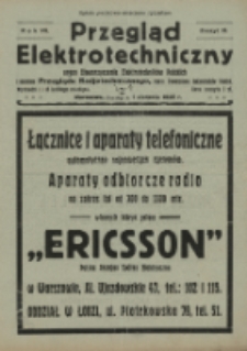 Przegląd Elektrotechniczny, R. 7, Z. 15