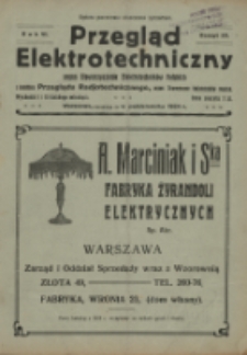 Przegląd Elektrotechniczny, R. 6, Z. 20
