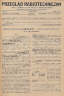 Przegląd Radjotechniczny, R. 7, Z. 3-4