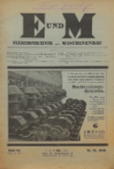 Elektrotechnik und Maschinenbau, Jg. 56, Heft 42