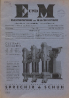 Elektrotechnik und Maschinenbau, Jg. 68, Heft 15/16