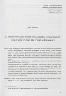 O kontrowersjach wokół emisji gazów cieplarnianych i co z tego wynika dla energii odnawialnej