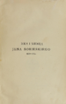 Dola i niedola Jana Sobieskiego : 1629-1674. T. 2