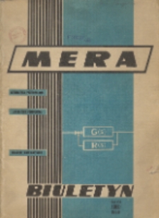 Biuletyn MERA : automatyka przemysłowa, aparatura pomiarowa, informatyka, R. 8, Nr 1 (83)