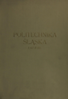 Politechnika Śląska : 1945-1955