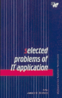 Selected problems of IT application