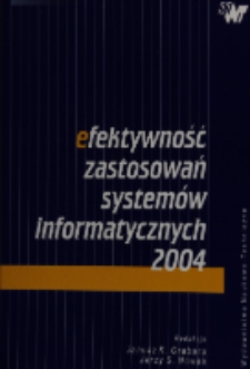Efektywność zastosowań systemów informatycznych 2004