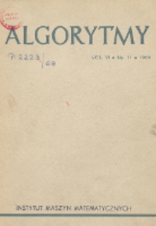Algorytmy, Vol. 6