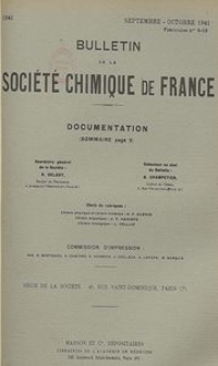Bulletin de la Société Chimique de France. Documentation, Fascicules n. 9-10