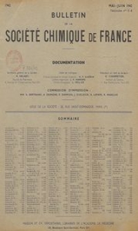 Bulletin de la Société Chimique de France. Documentation, Fascicules n. 5-6