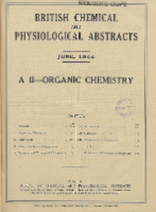 British Chemical and Physiological Abstracts. A. Pure Chemistry and Physiology. II. Organic Chemistry, June