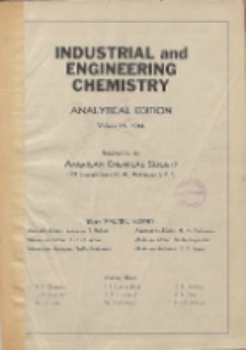 Industrial and Engineering Chemistry : analytical edition, Vol. 16, Index