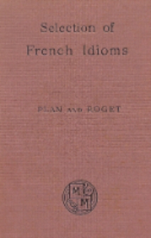 Macmillan's Selection of French Idioms