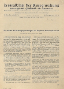 Zentralblatt der Bauverwaltung vereinigt mit Zeitschrift für Bauwesen : mit Nachrichten der Reichs- und Staatsbehörden. Jg. 58, H. 27