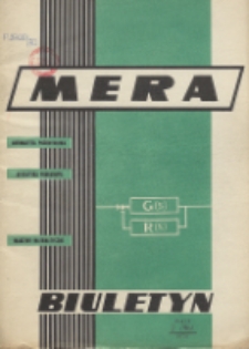 Biuletyn MERA : automatyka przemysłowa, aparatura pomiarowa, informatyka, R. 9, Nr 2 (96)