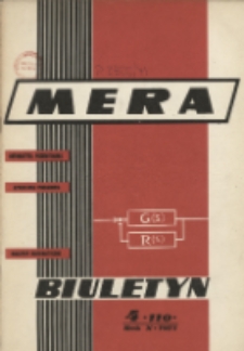 Biuletyn MERA : automatyka przemysłowa, aparatura pomiarowa, informatyka, R. 10, Nr 4 (110)