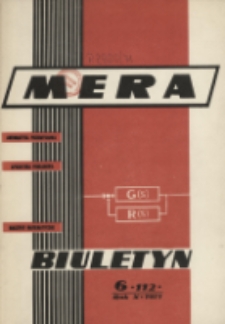 Biuletyn MERA : automatyka przemysłowa, aparatura pomiarowa, informatyka, R. 10, Nr 6 (112)