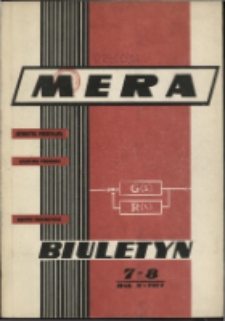 Biuletyn MERA : automatyka przemysłowa, aparatura pomiarowa, informatyka, R. 10, Nr 7-8 (113-114)
