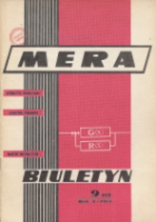 Biuletyn MERA : automatyka przemysłowa, aparatura pomiarowa, informatyka, R. 10, Nr 9 (115)
