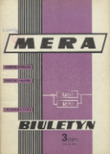 Biuletyn MERA : automatyka przemysłowa, aparatura pomiarowa, informatyka, R. 11, Nr 3 (121)
