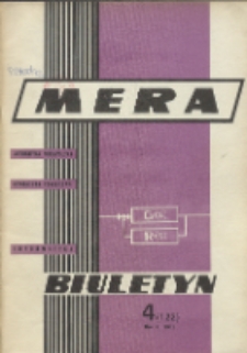 Biuletyn MERA : automatyka przemysłowa, aparatura pomiarowa, informatyka, R. 11, Nr 4 (122)