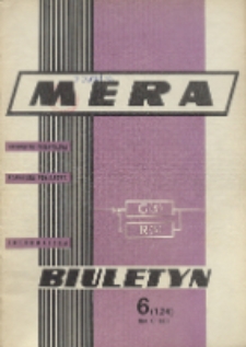Biuletyn MERA : automatyka przemysłowa, aparatura pomiarowa, informatyka, R. 11, Nr 6 (124)