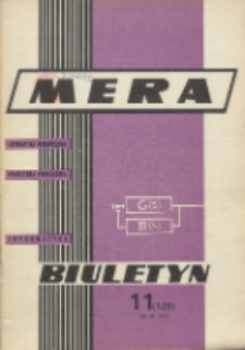 Biuletyn MERA : automatyka przemysłowa, aparatura pomiarowa, informatyka, R. 11, Nr 11 (129)