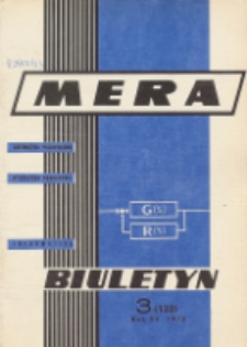 Biuletyn MERA : automatyka przemysłowa, aparatura pomiarowa, informatyka, R. 12, Nr 3 (133)