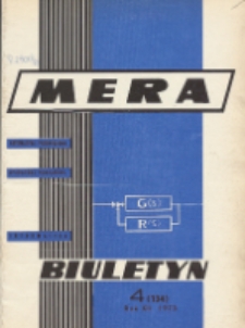 Biuletyn MERA : automatyka przemysłowa, aparatura pomiarowa, informatyka, R. 12, Nr 4 (134)