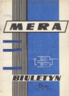 Biuletyn MERA : automatyka przemysłowa, aparatura pomiarowa, informatyka, R. 12, Nr 5 (135)
