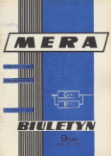 Biuletyn MERA : automatyka przemysłowa, aparatura pomiarowa, informatyka, R. 12, Nr 9 (139)