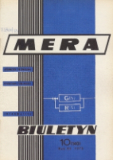 Biuletyn MERA : automatyka przemysłowa, aparatura pomiarowa, informatyka, R. 12, Nr 10 (140)